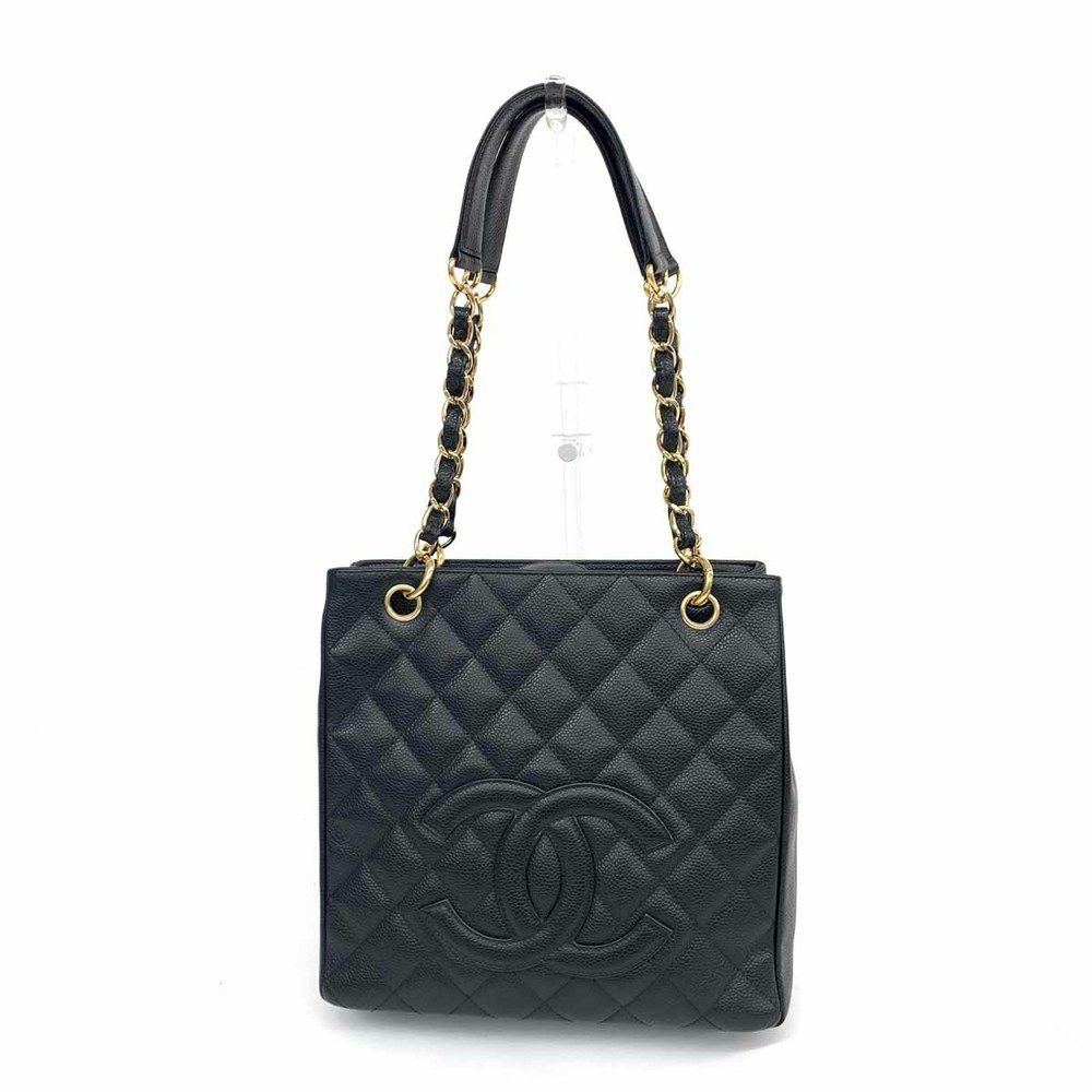 Chanel Pst Tote Bag Black Caviar